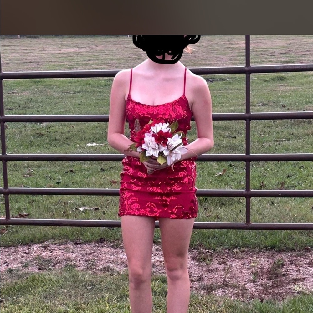 JCPenney Red Sequin Dress